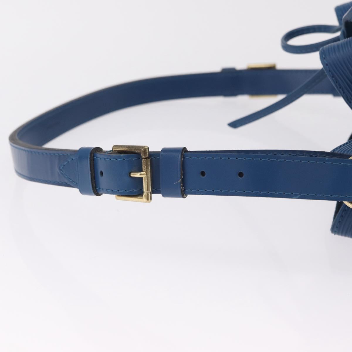 LOUIS VUITTON Epi Petit Noe Shoulder Bag Blue M44105 LV Auth 210489V