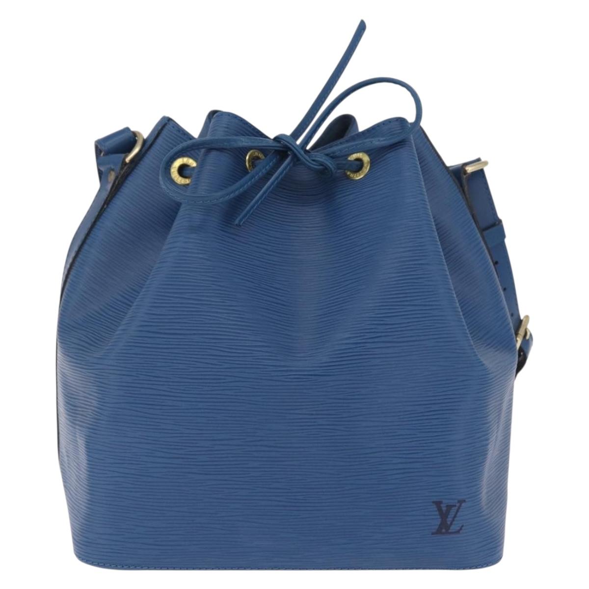LOUIS VUITTON Epi Petit Noe Shoulder Bag Blue M44105 LV Auth 210489V