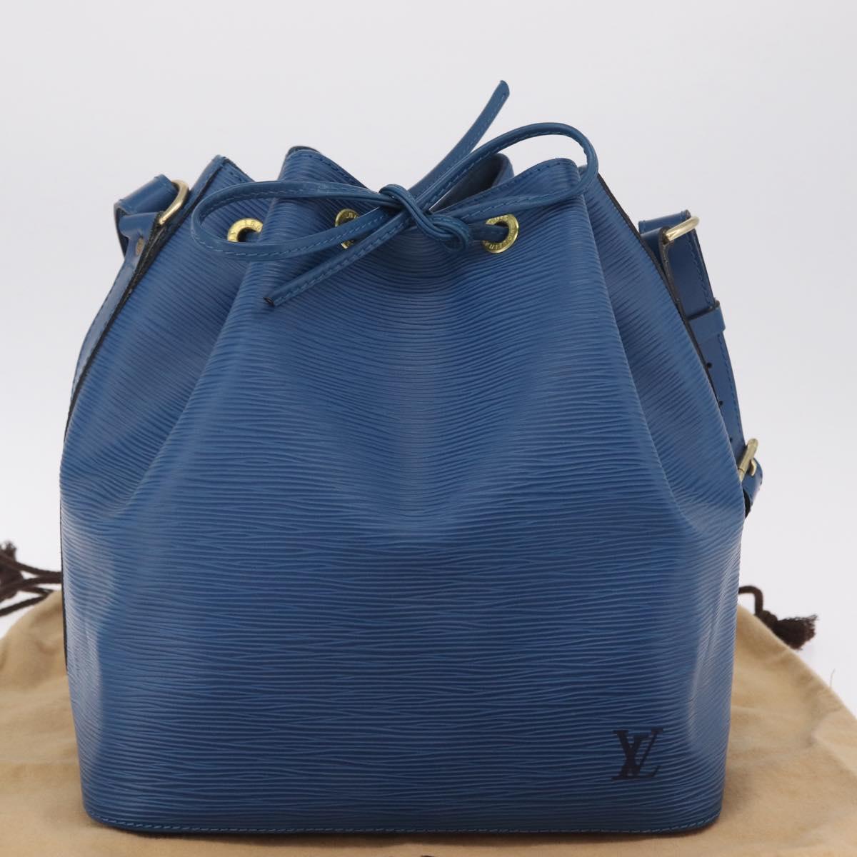 LOUIS VUITTON Epi Petit Noe Shoulder Bag Blue M44105 LV Auth 210489V