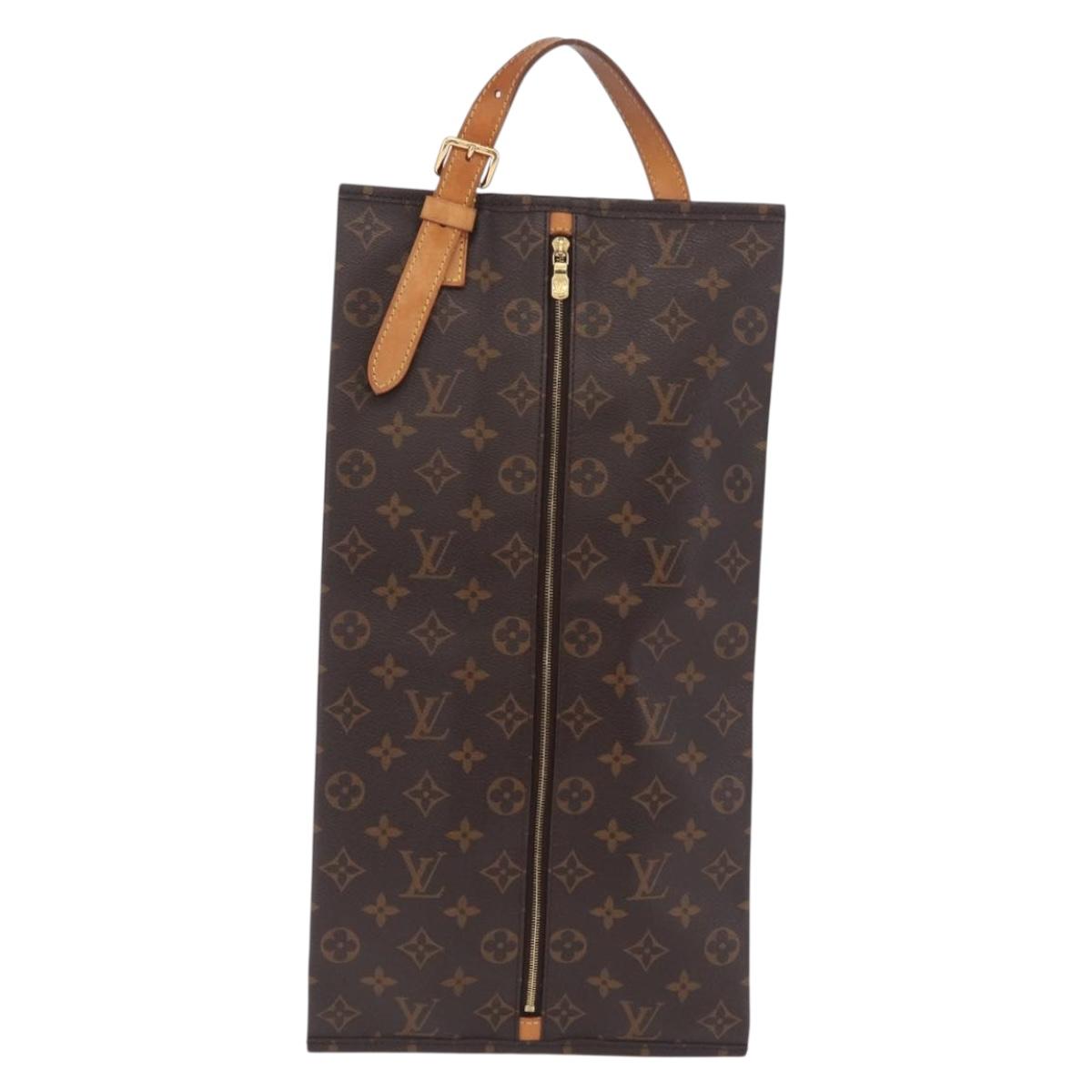 LOUIS VUITTON Monogram Ussuarie Shoes Case M43892 LV Auth 210497V