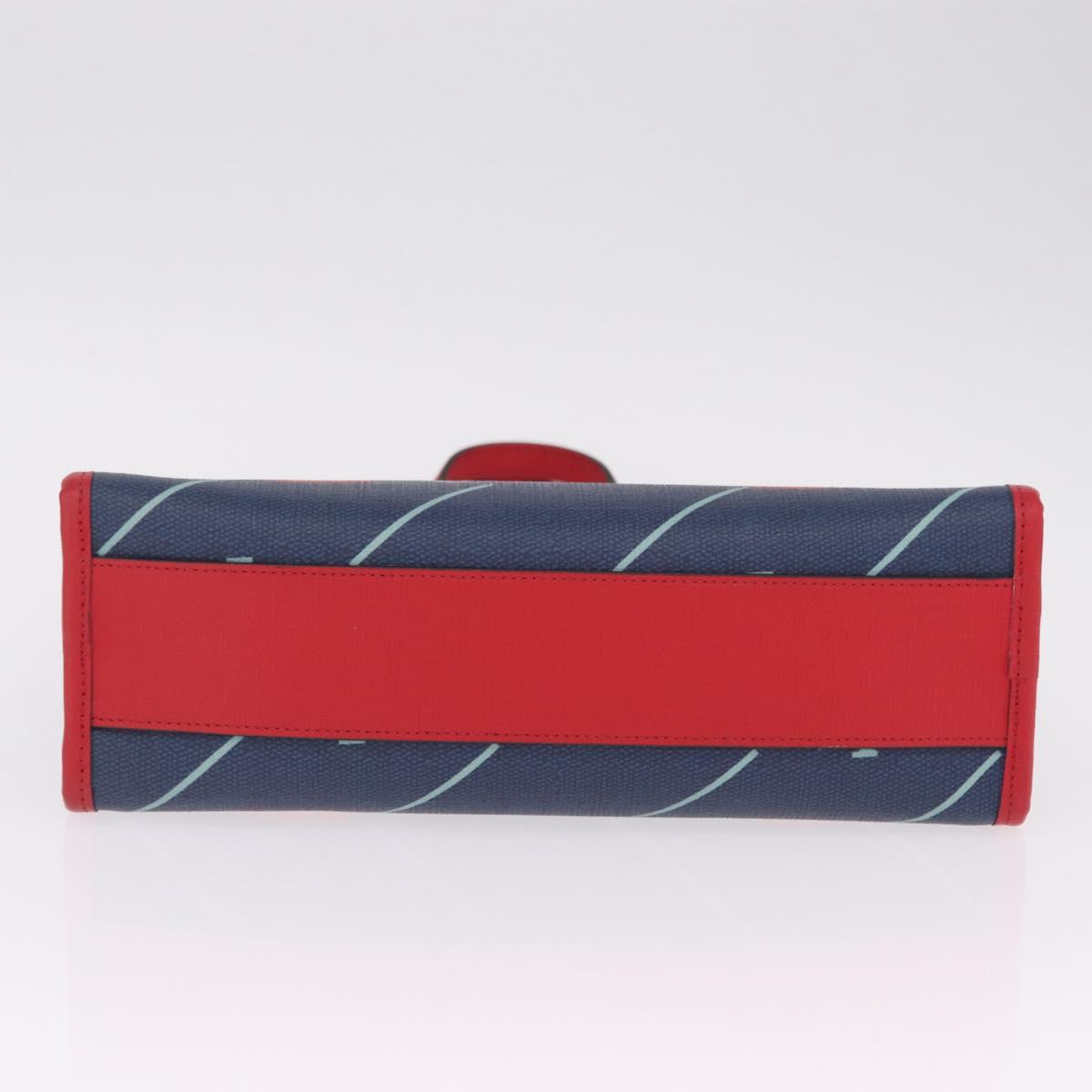 GUCCI Jetsons Collaboration Hand Bag PVC Blue Silver 605614 Auth 210513V