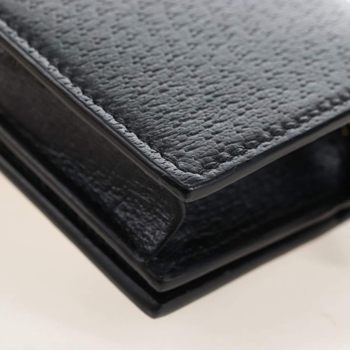GUCCI Adidas Collaboration Shoulder Wallet Leather Black 702248 Auth 210520M