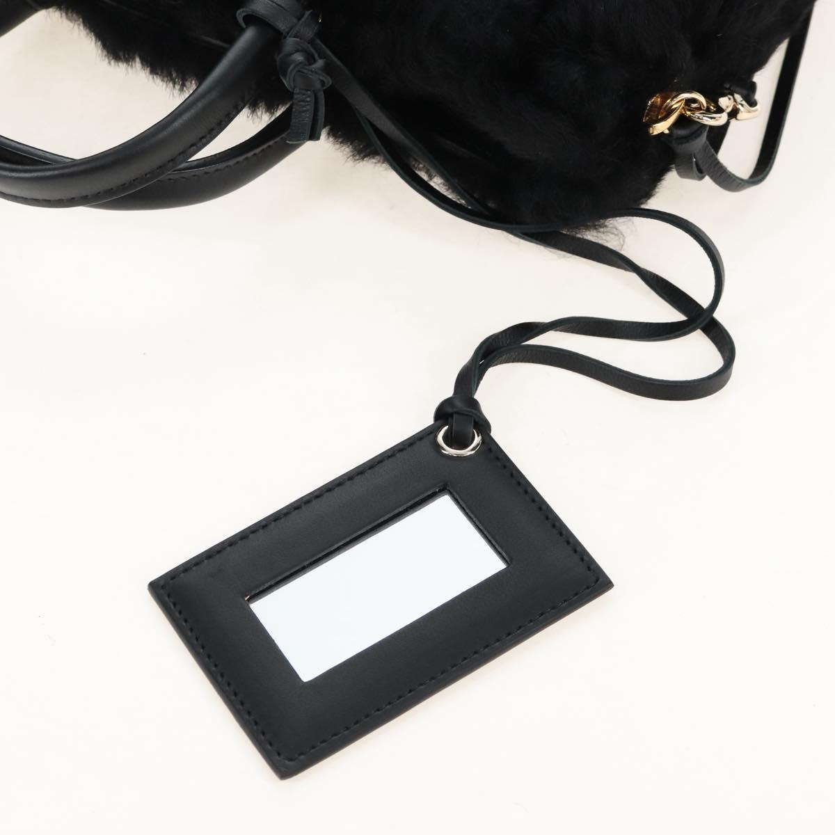 Balenciaga Paper A6 Hand Bag Bore 2way Black Gold 370926 Auth 210525M