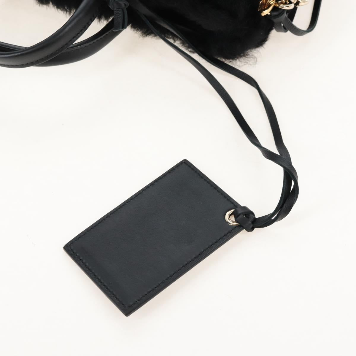 Balenciaga Paper A6 Hand Bag Bore 2way Black Gold 370926 Auth 210525M