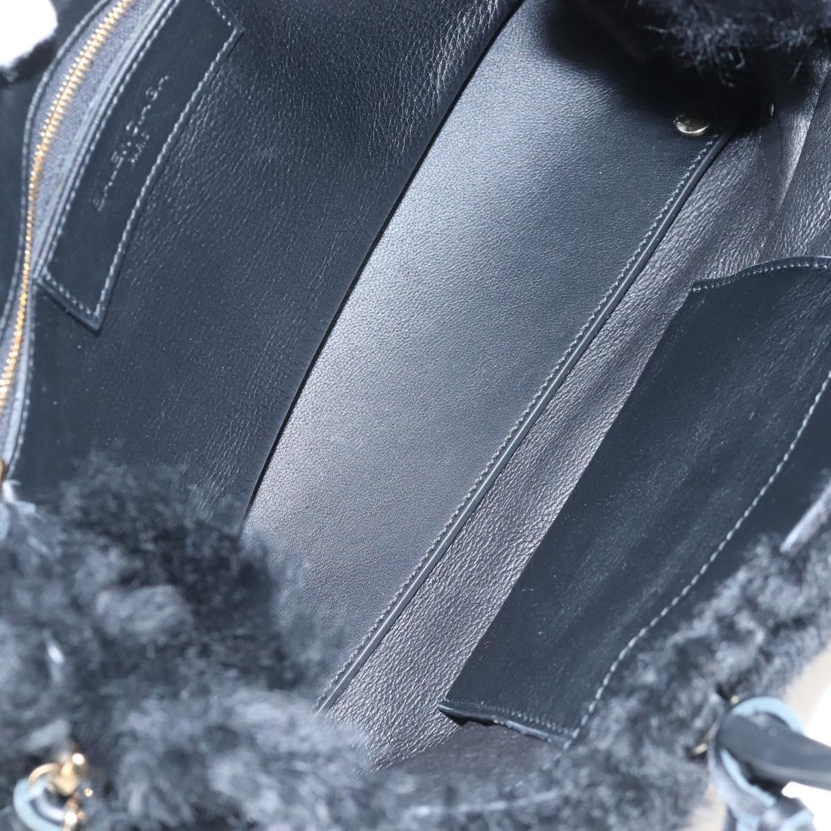 Balenciaga Paper A6 Hand Bag Bore 2way Black Gold 370926 Auth 210525M