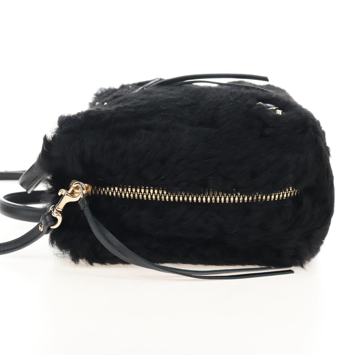 Balenciaga Paper A6 Hand Bag Bore 2way Black Gold 370926 Auth 210525M