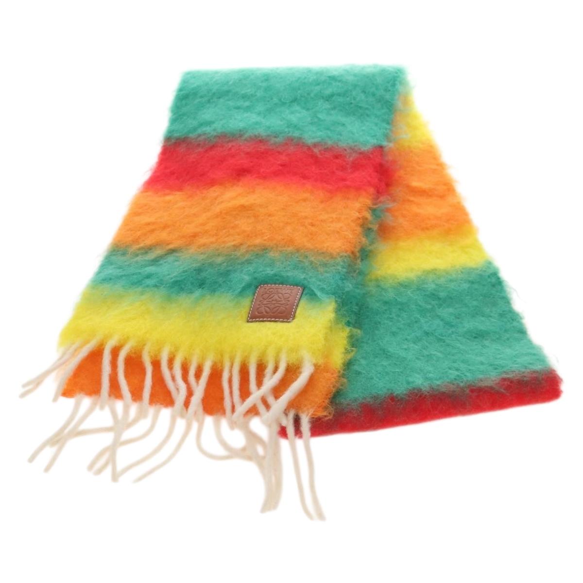 LOEWE Scarf Mohair Multicolor Auth 210534M