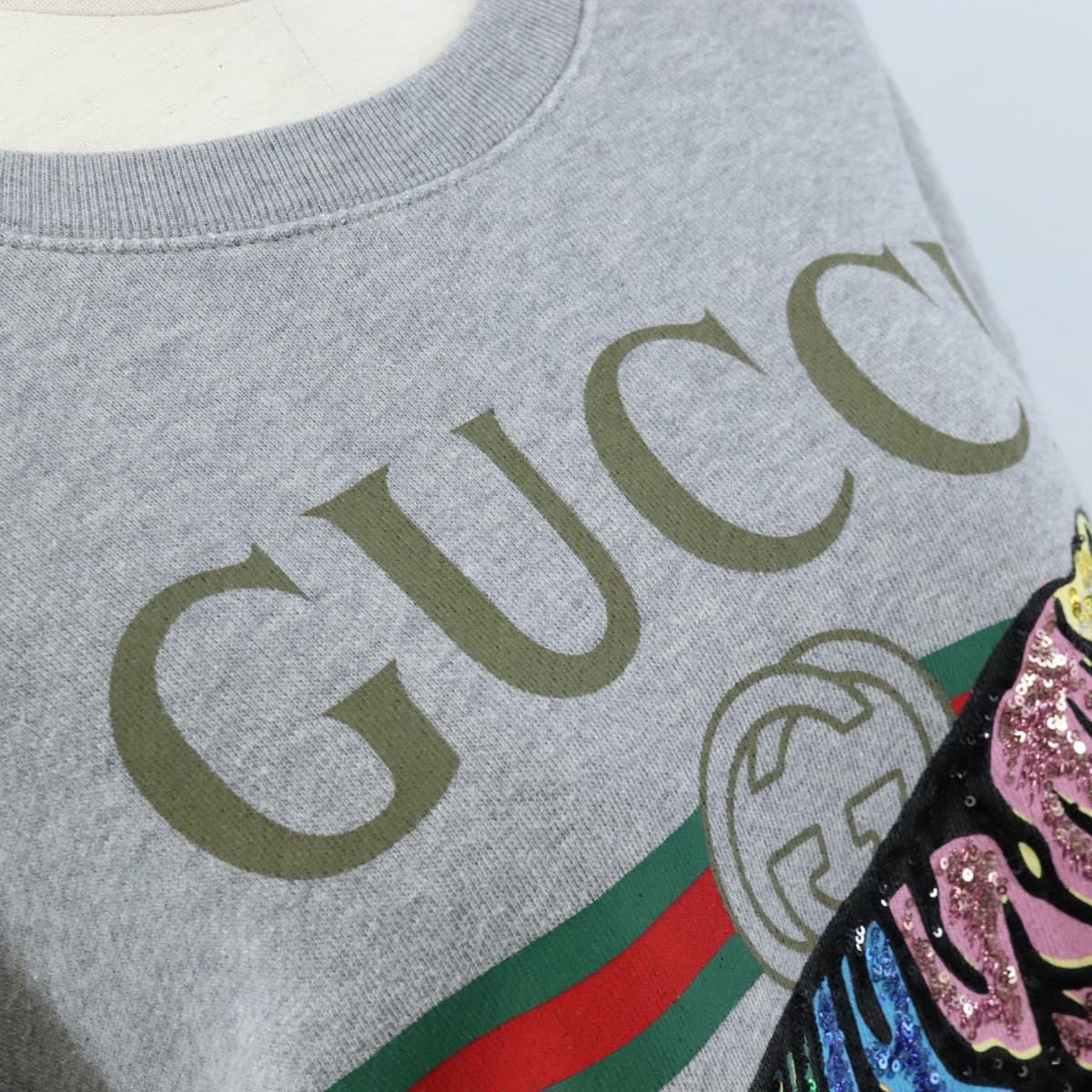 GUCCI Trainer Cotton Gray Auth 210537M