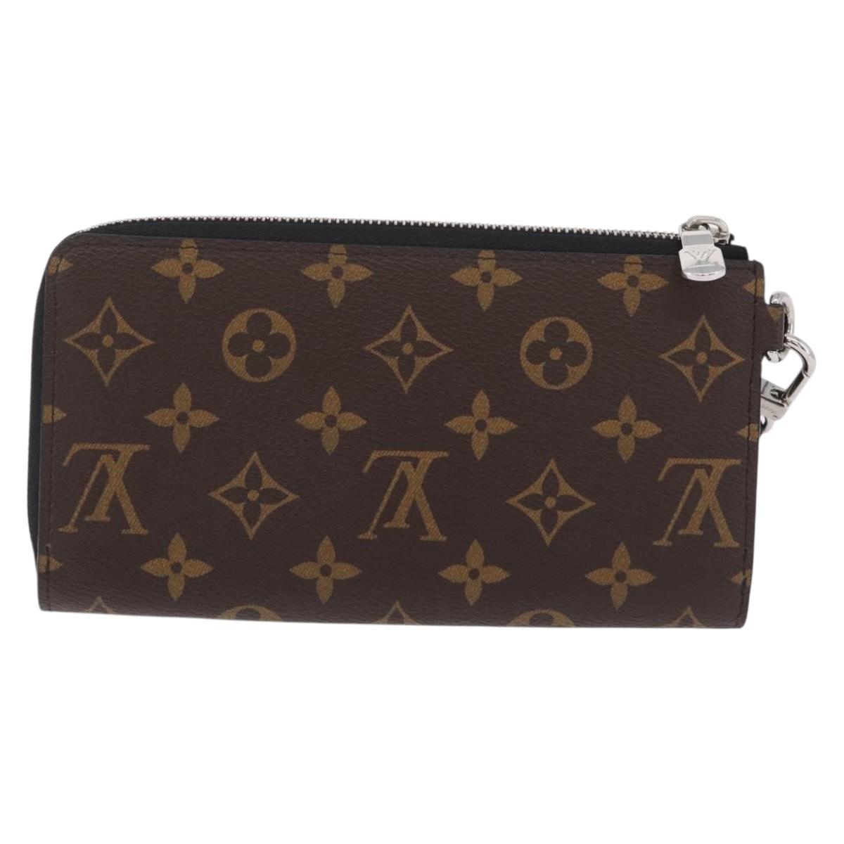 LOUIS VUITTON Monogram Macassar Zippy Dragonne Wallet M69407 LV Auth 210619V