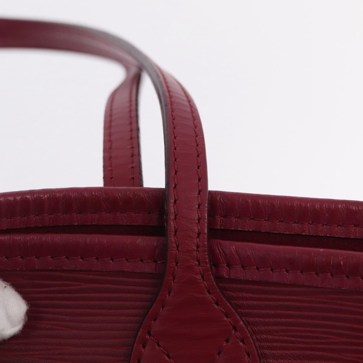 LOUIS VUITTON Epi Neverfull PM Tote Bag Wine Red Grenard M40959 LV Auth 210622A