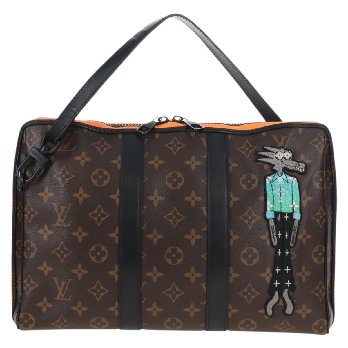 LOUIS VUITTON Monogram LV Friends Keepall Pouch Hand Bag M80130 LV Auth 210645M