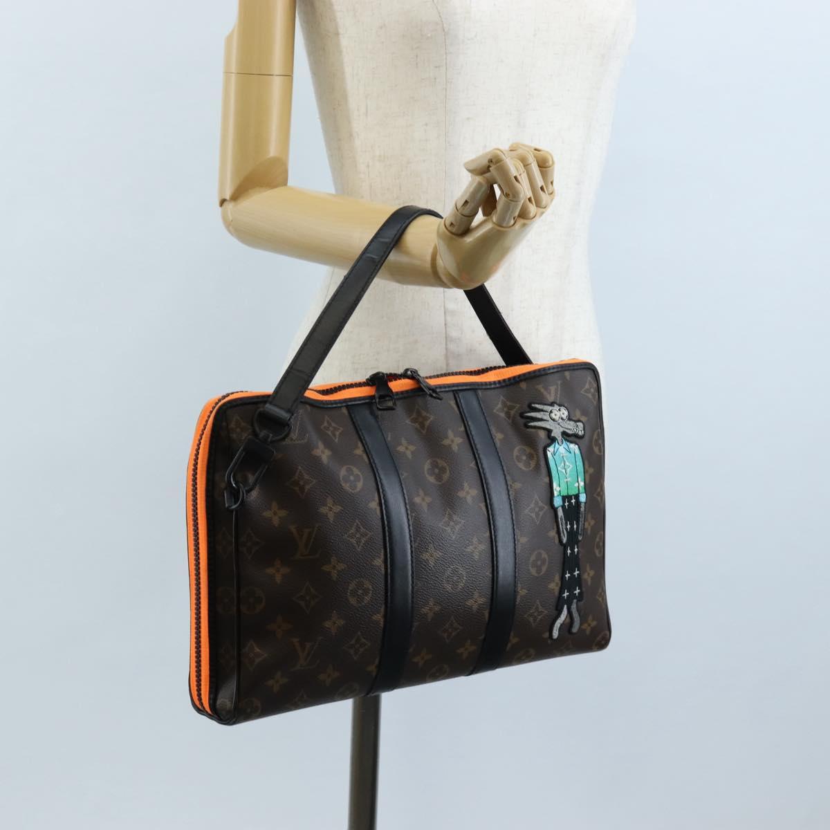LOUIS VUITTON Monogram LV Friends Keepall Pouch Hand Bag M80130 LV Auth 210645M
