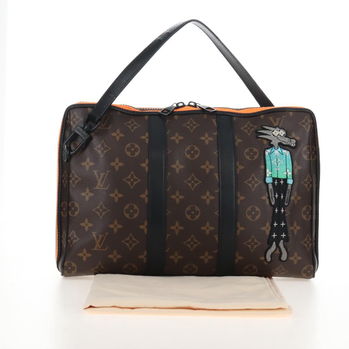 LOUIS VUITTON Monogram LV Friends Keepall Pouch Hand Bag M80130 LV Auth 210645M