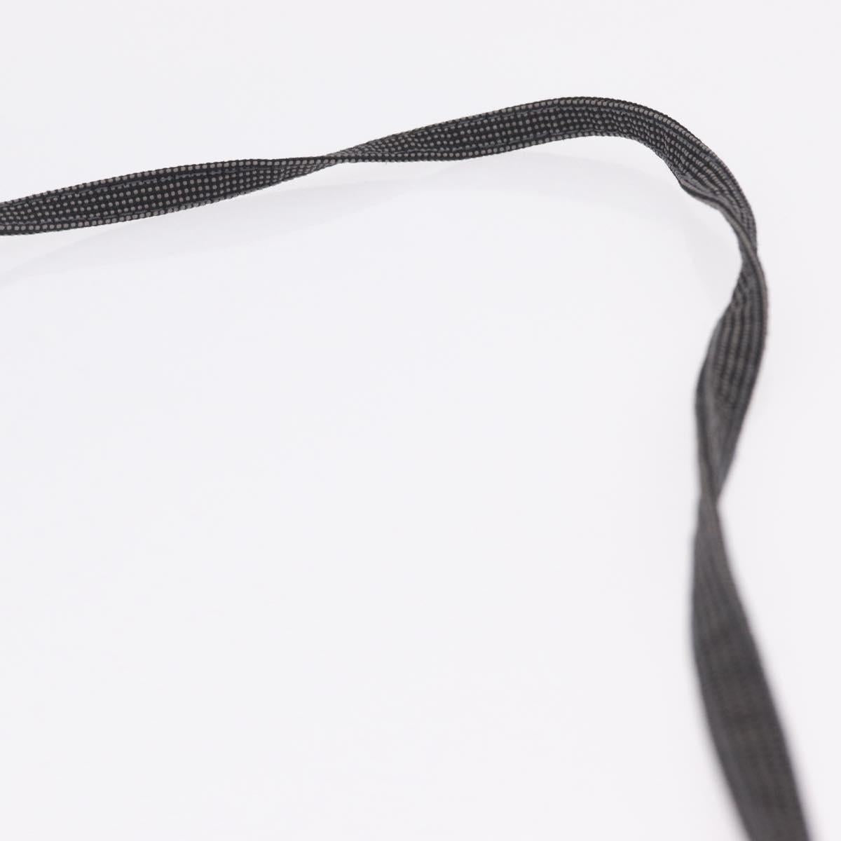 HERMES Her Line Pochette Shoulder Bag Canvas Gray Auth 210653A