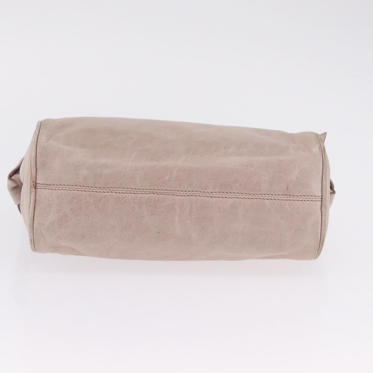 Miu Miu Shoulder Bag Vitellolux Pink Gold Auth 210676A