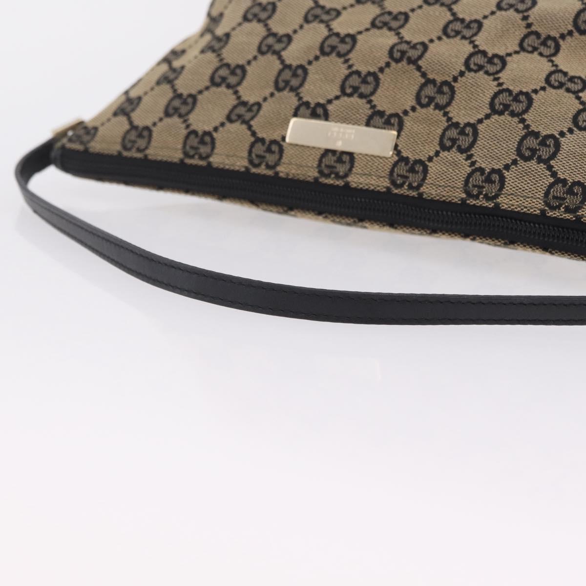 GUCCI GG Canvas Accessory Pouch Navy Gold 039 1103 2123 Auth 210677A