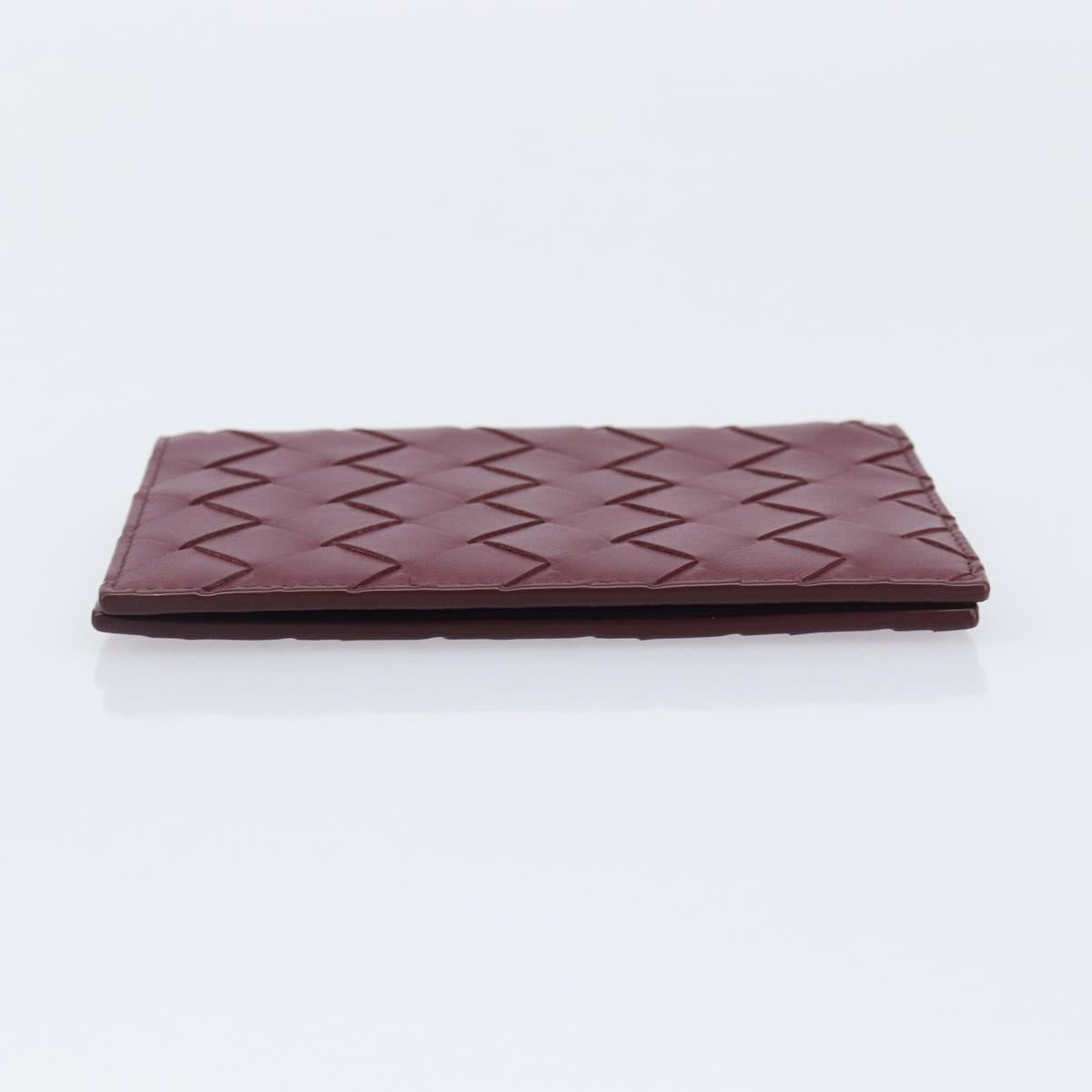 Bottega Veneta INTRECCIATO Day Planner Cover Leather Bordeaux Auth 210682M