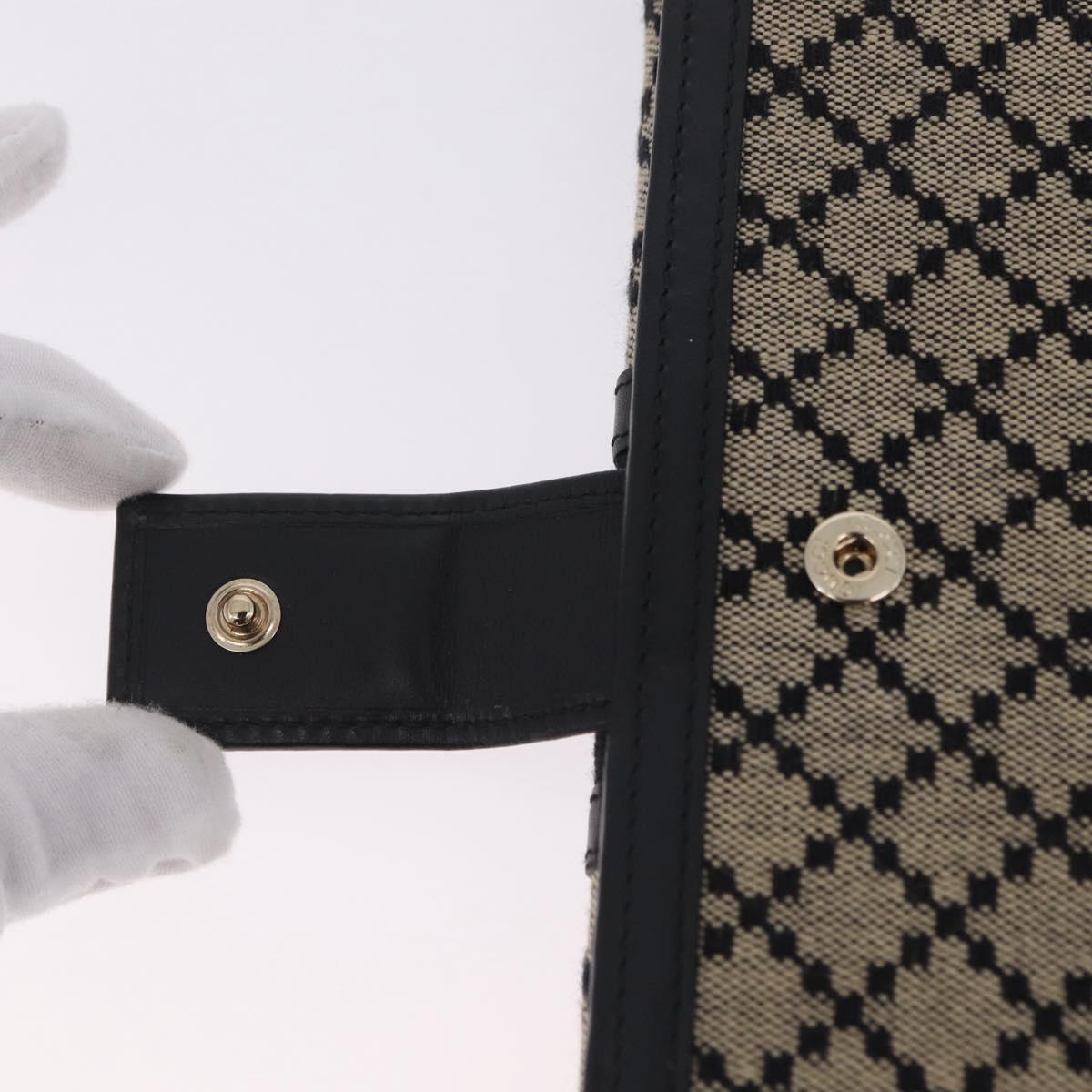 GUCCI Diamante Sherry Line Long Wallet Canvas Beige Gold Auth 210684A
