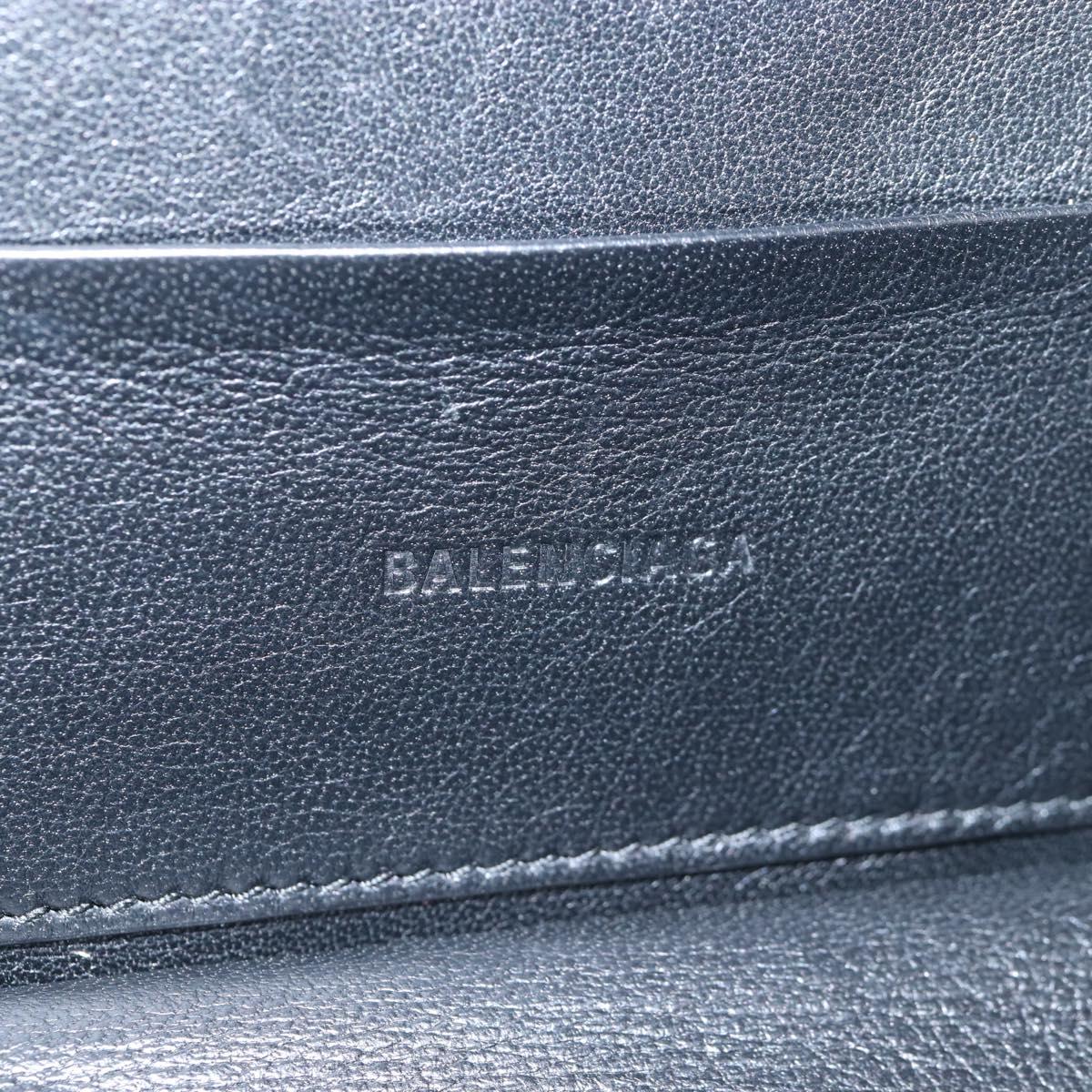 Balenciaga Toolbox Shoulder Bag Plastic Black Silver 658765 Auth 210688M