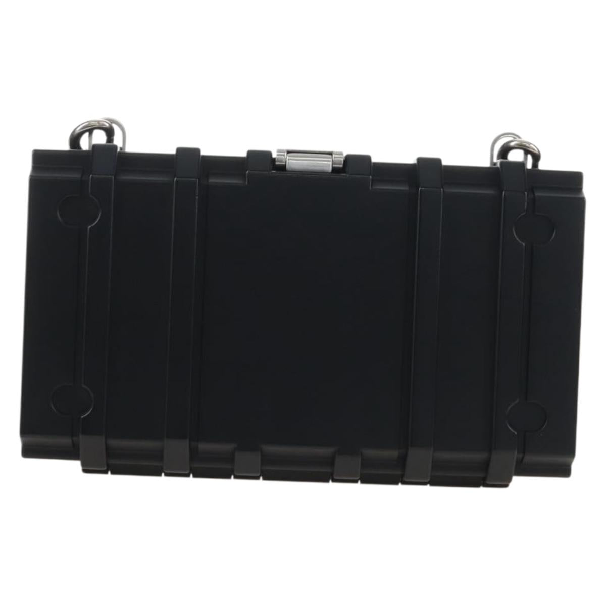 Balenciaga Toolbox Shoulder Bag Plastic Black Silver 658765 Auth 210688M