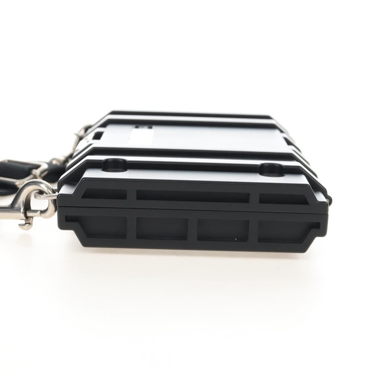Balenciaga Toolbox Shoulder Bag Plastic Black Silver 658765 Auth 210688M