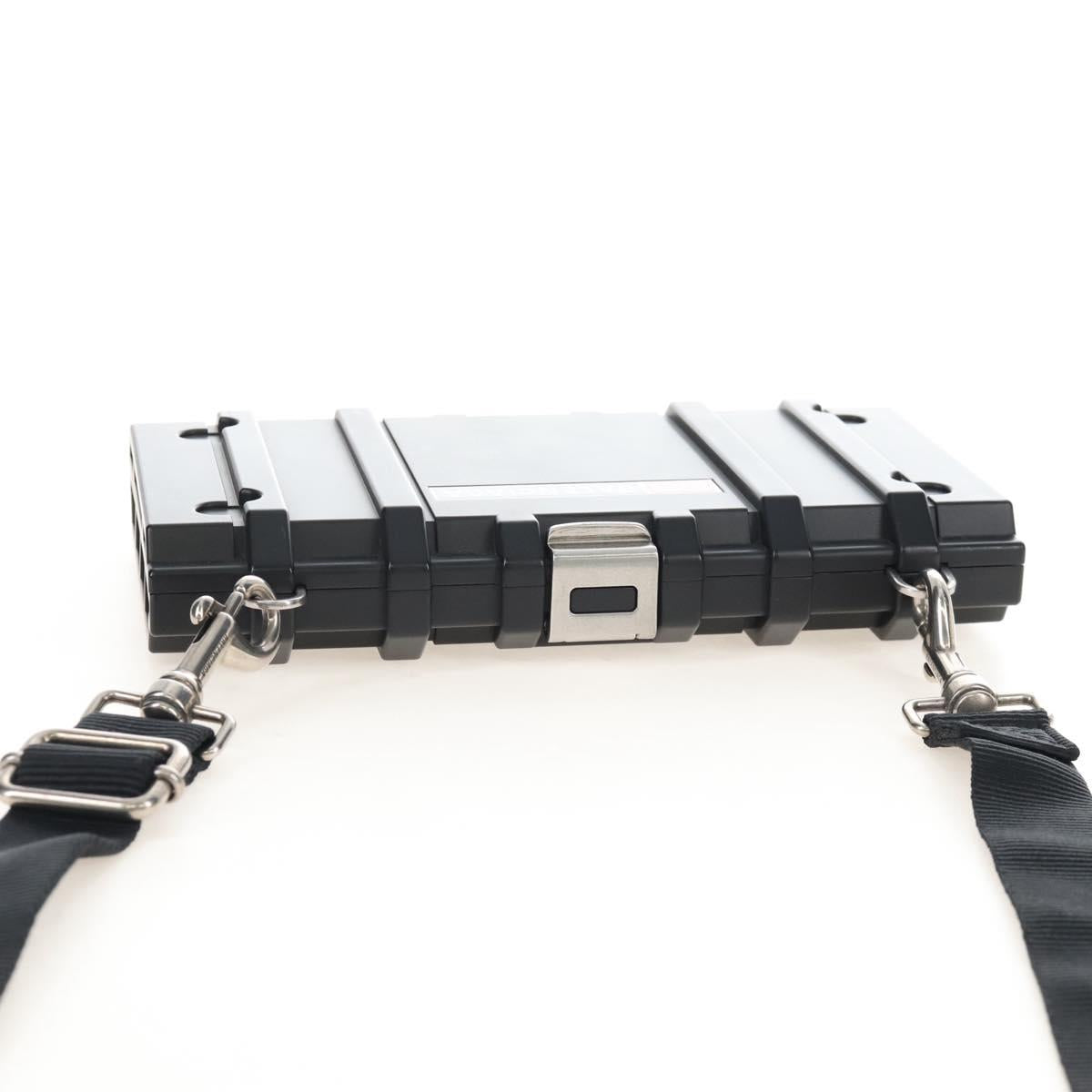Balenciaga Toolbox Shoulder Bag Plastic Black Silver 658765 Auth 210688M