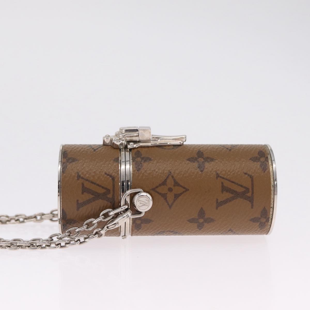 LOUIS VUITTON Monogram Reverse Lipstick Case MP2407 LV Auth 210690M