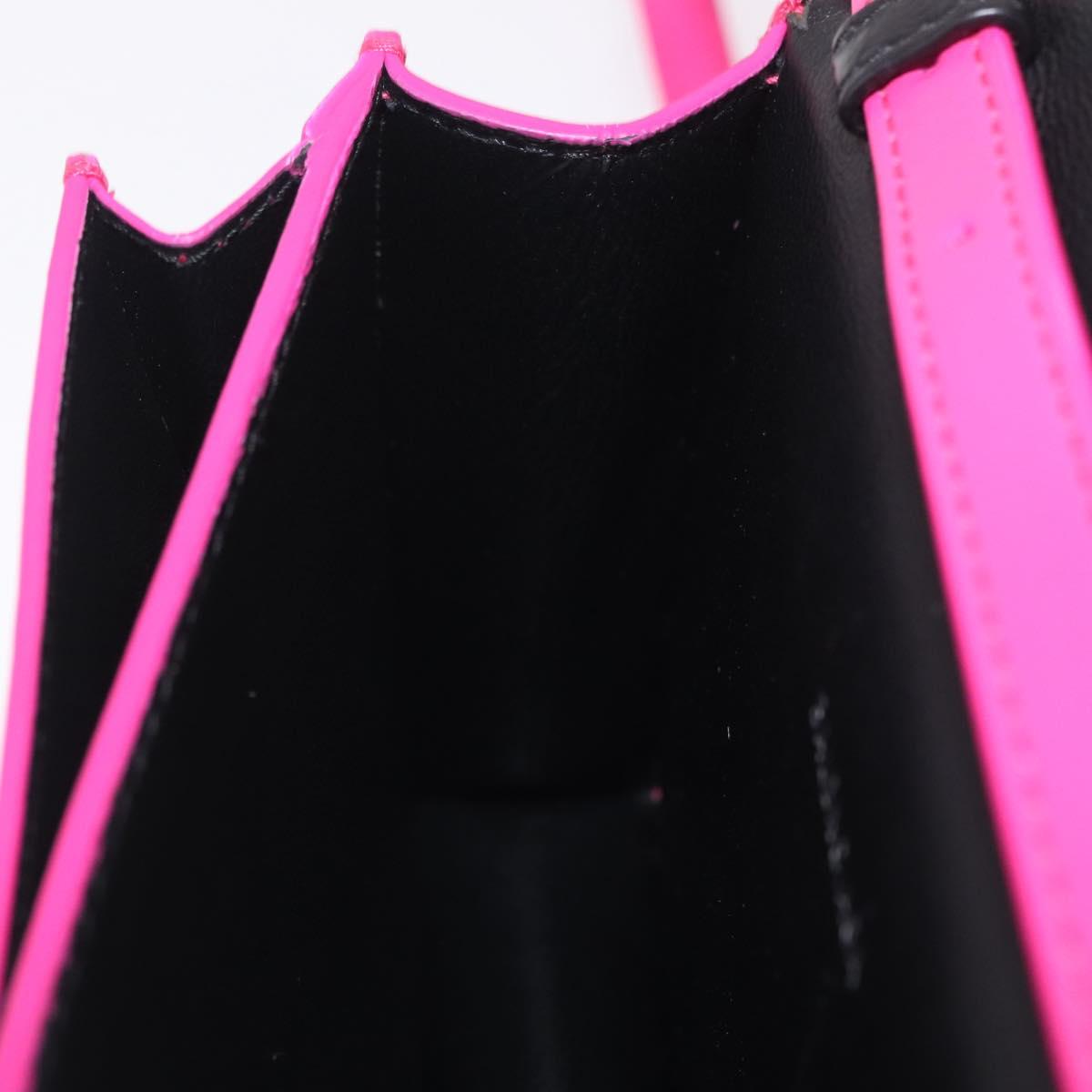 Balenciaga Sharp Shoulder Bag Leather Pink Silver 594988 Auth 210691M