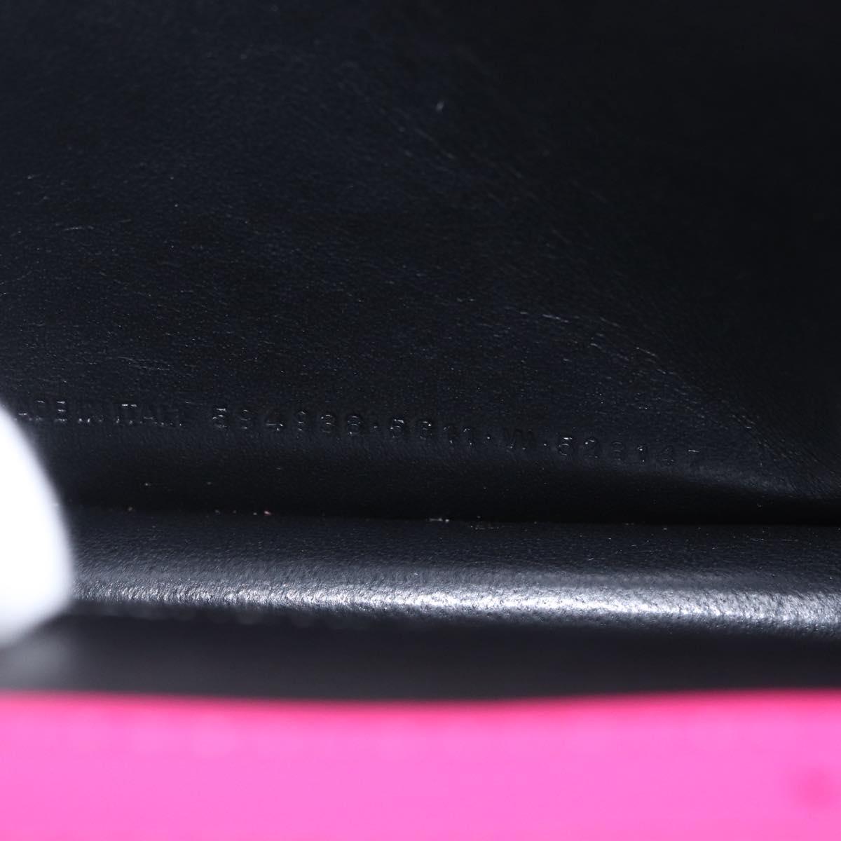 Balenciaga Sharp Shoulder Bag Leather Pink Silver 594988 Auth 210691M
