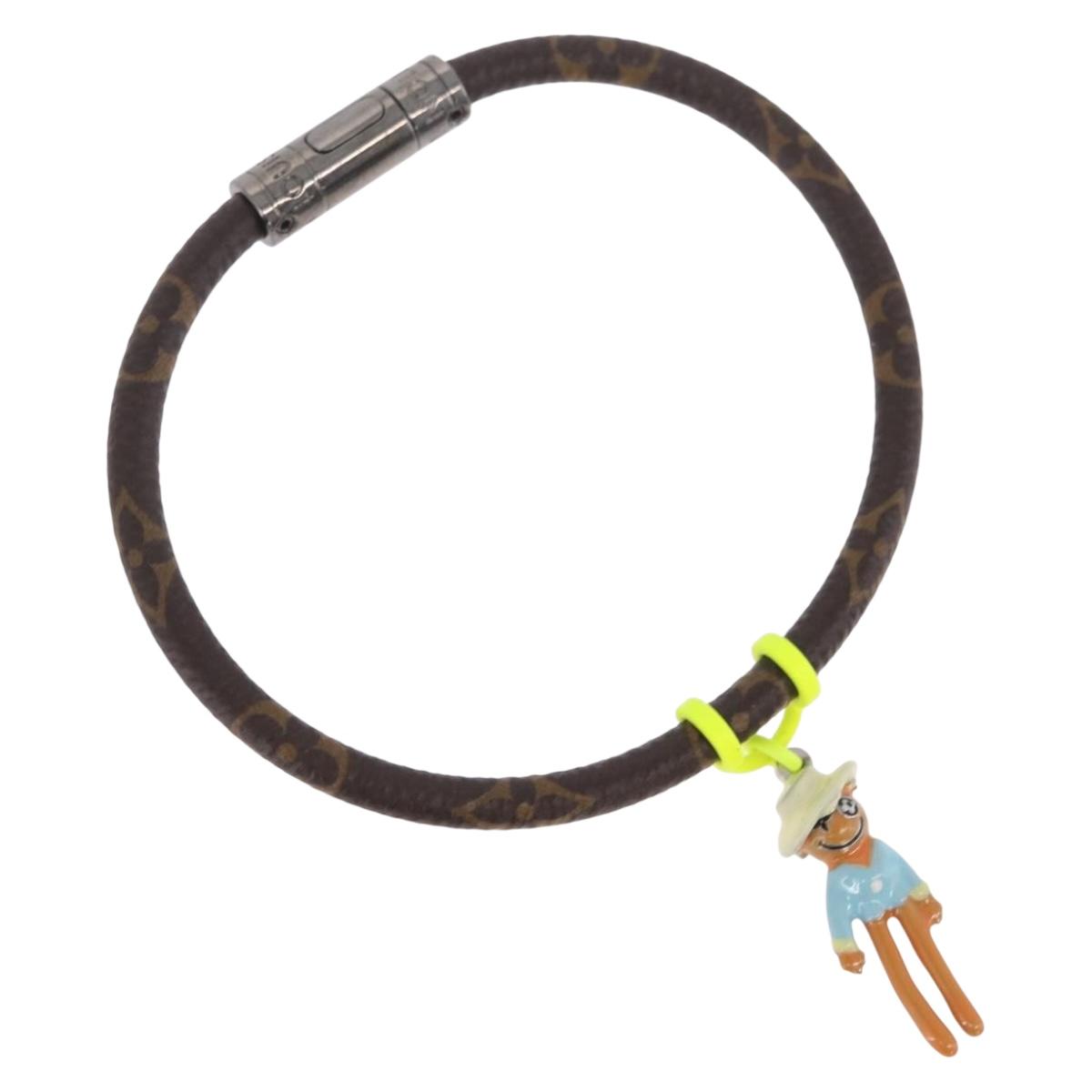 LOUIS VUITTON Monogram Bracelet Hangit Mascot Bracelet MP286E LV Auth 210697M