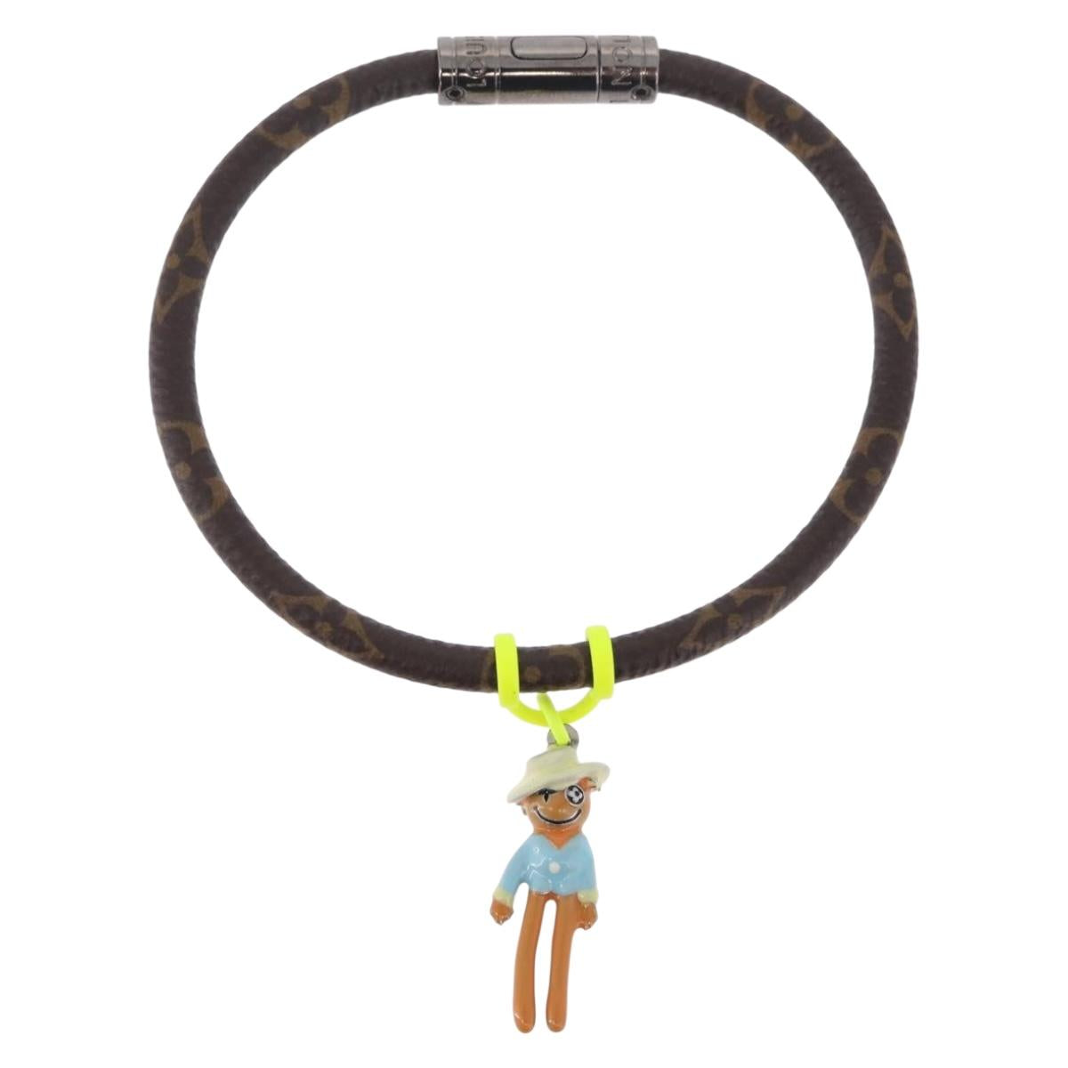 LOUIS VUITTON Monogram Bracelet Hangit Mascot Bracelet MP286E LV Auth 210697M