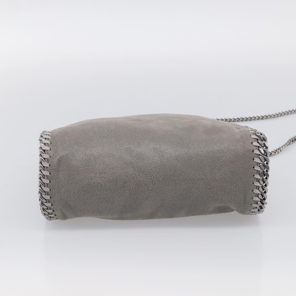 Stella McCartney Chain Falabella Bag polyester Gray Silver 371223 Auth 210705A
