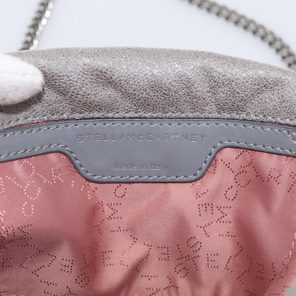 Stella McCartney Chain Falabella Bag polyester Gray Silver 371223 Auth 210705A