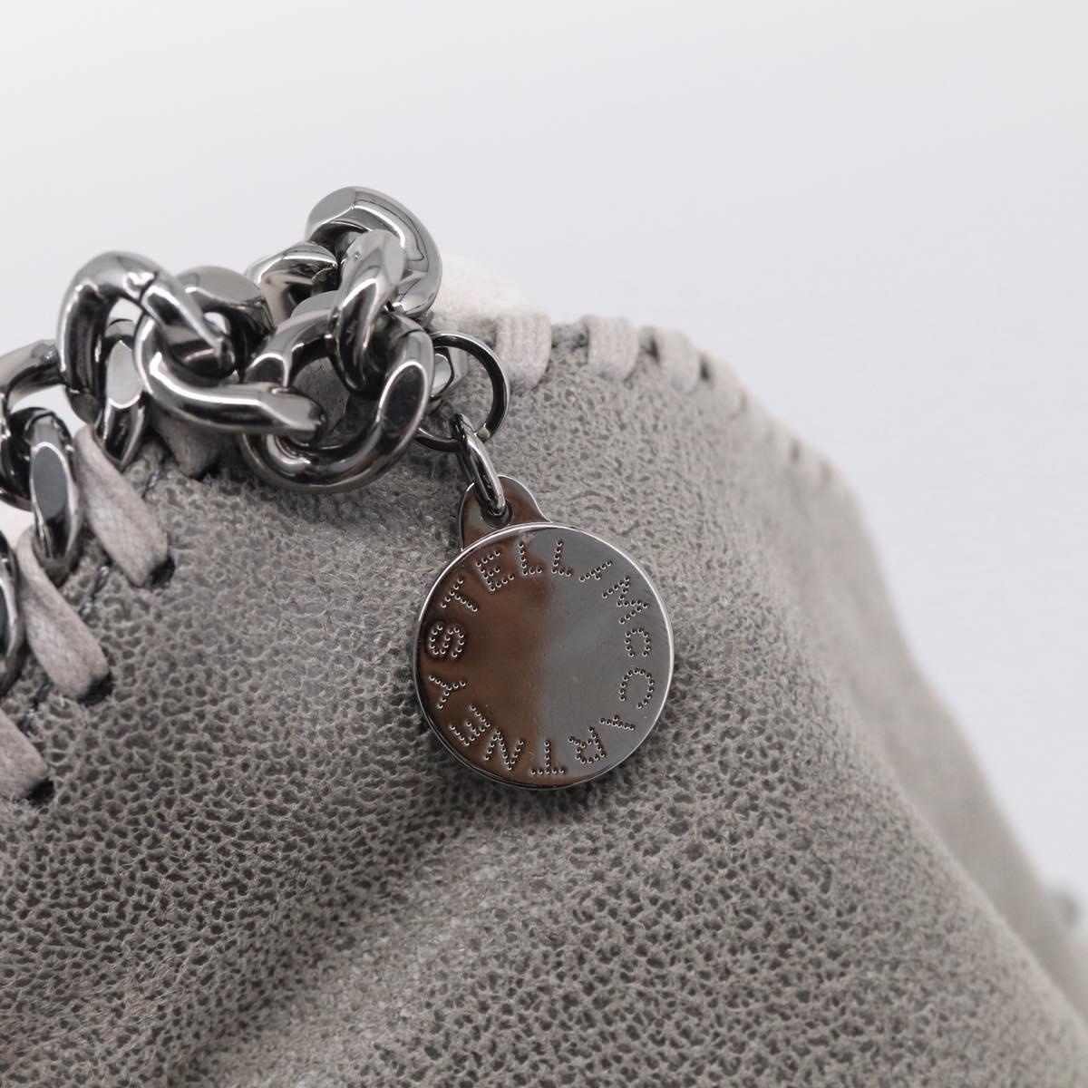 Stella McCartney Chain Falabella Bag polyester Gray Silver 371223 Auth 210705A