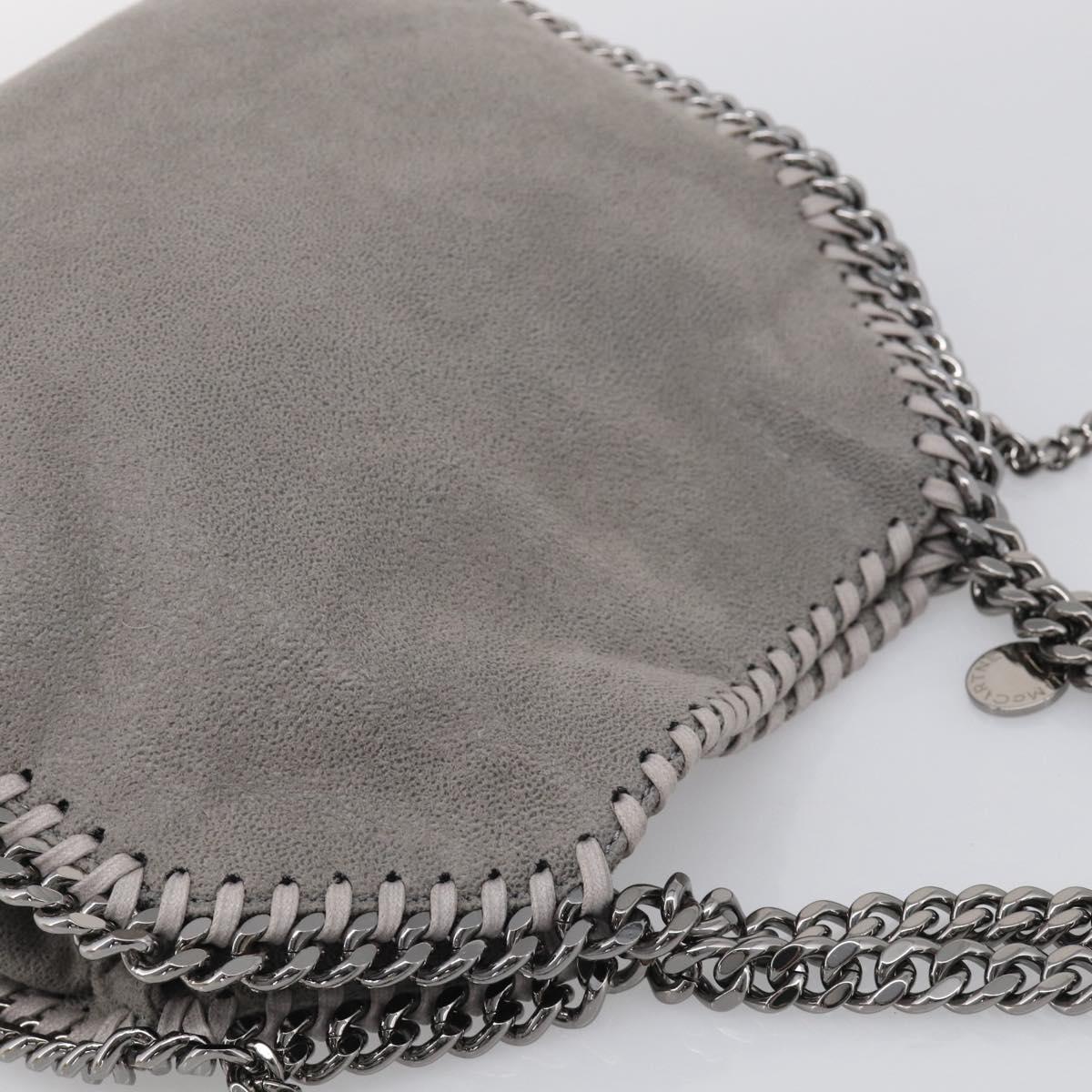 Stella McCartney Chain Falabella Bag polyester Gray Silver 371223 Auth 210705A