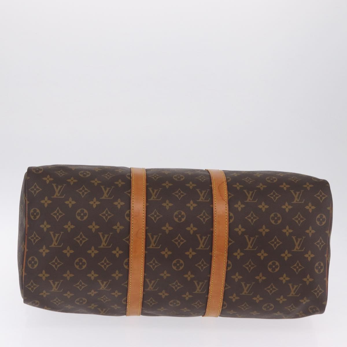 LOUIS VUITTON Monogram Keepall 50 Boston Bag M41426 LV Auth 210722