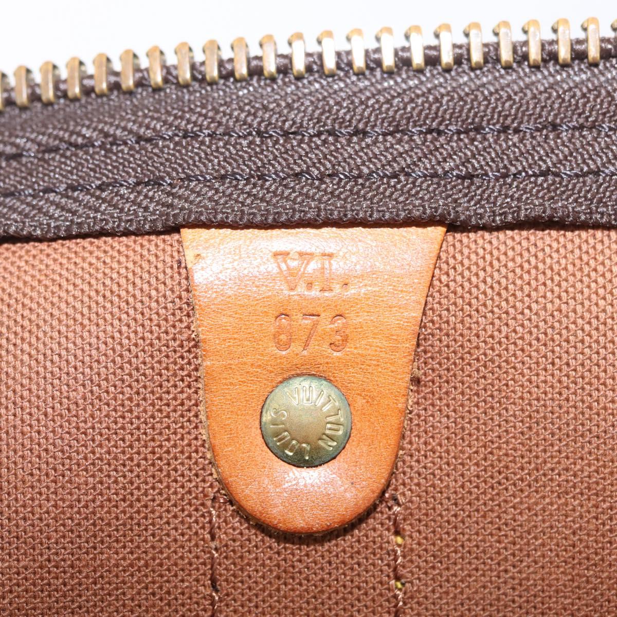 LOUIS VUITTON Monogram Keepall 50 Boston Bag M41426 LV Auth 210722