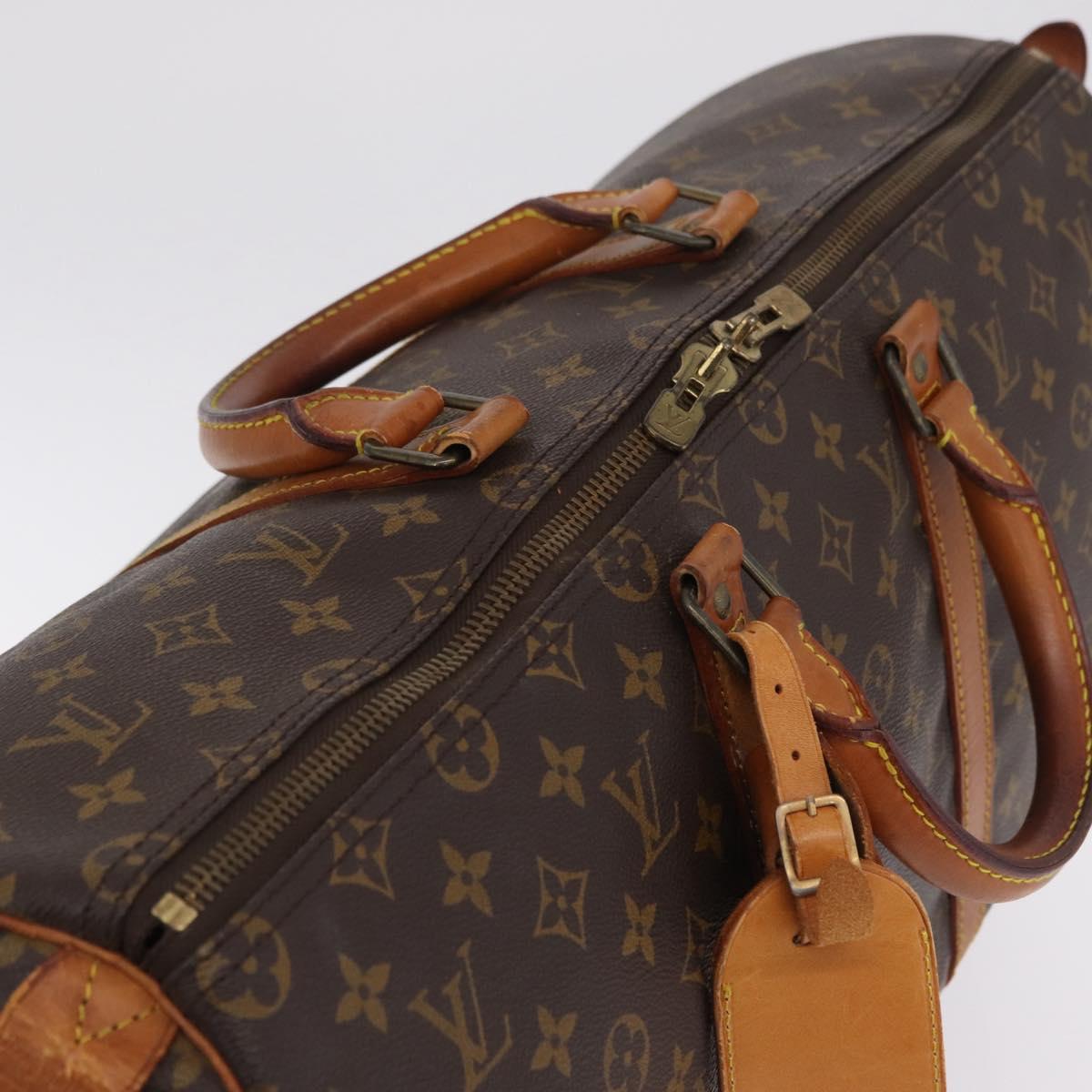 LOUIS VUITTON Monogram Keepall 50 Boston Bag M41426 LV Auth 210722