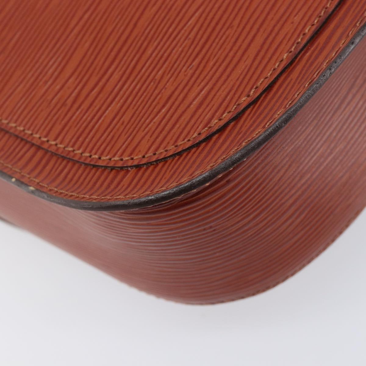 LOUIS VUITTON Epi Saint Cloud GM Shoulder Bag Brown M52193 LV Auth 210723A