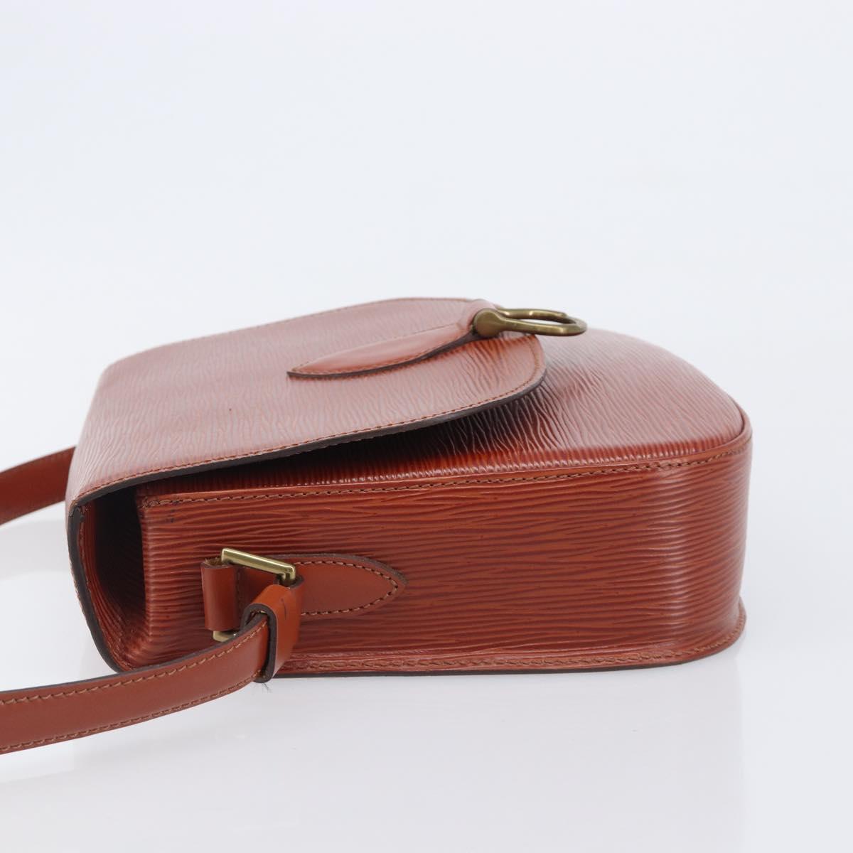 LOUIS VUITTON Epi Saint Cloud GM Shoulder Bag Brown M52193 LV Auth 210723A