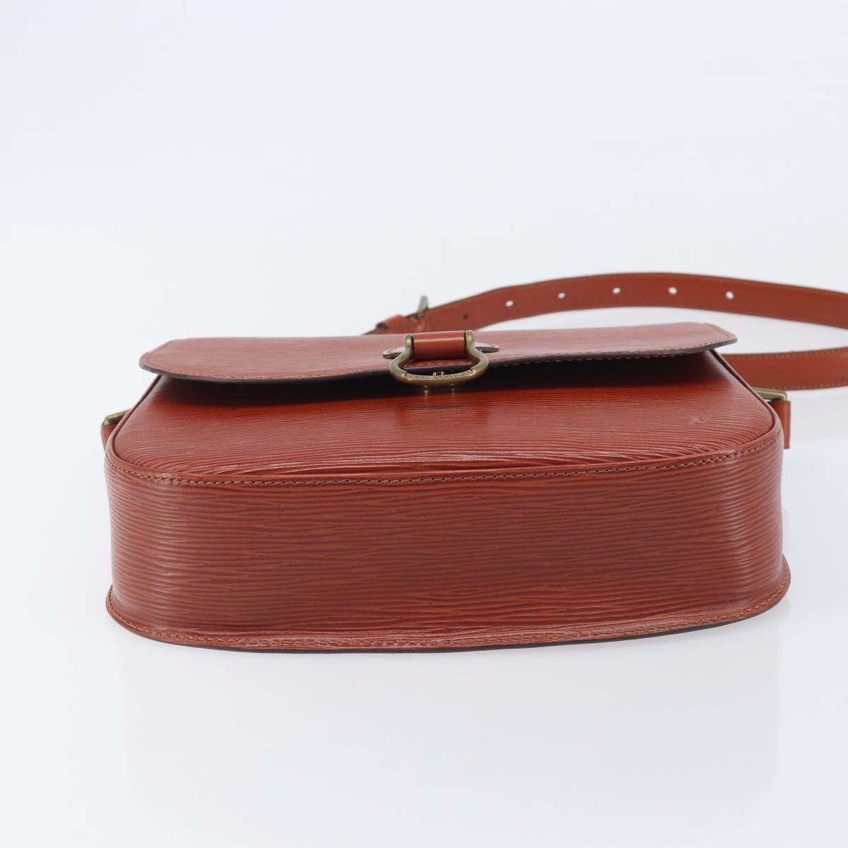 LOUIS VUITTON Epi Saint Cloud GM Shoulder Bag Brown M52193 LV Auth 210723A