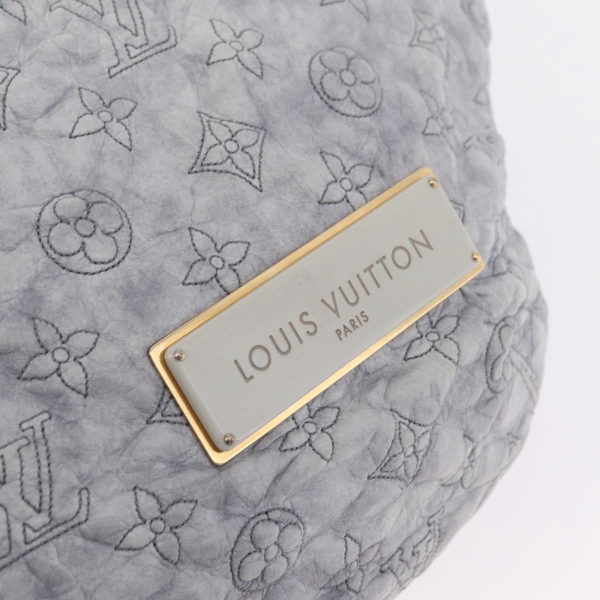 LOUIS VUITTON Monogram Orump Nimbus GM Tote Bag Gray LV Auth 210762V