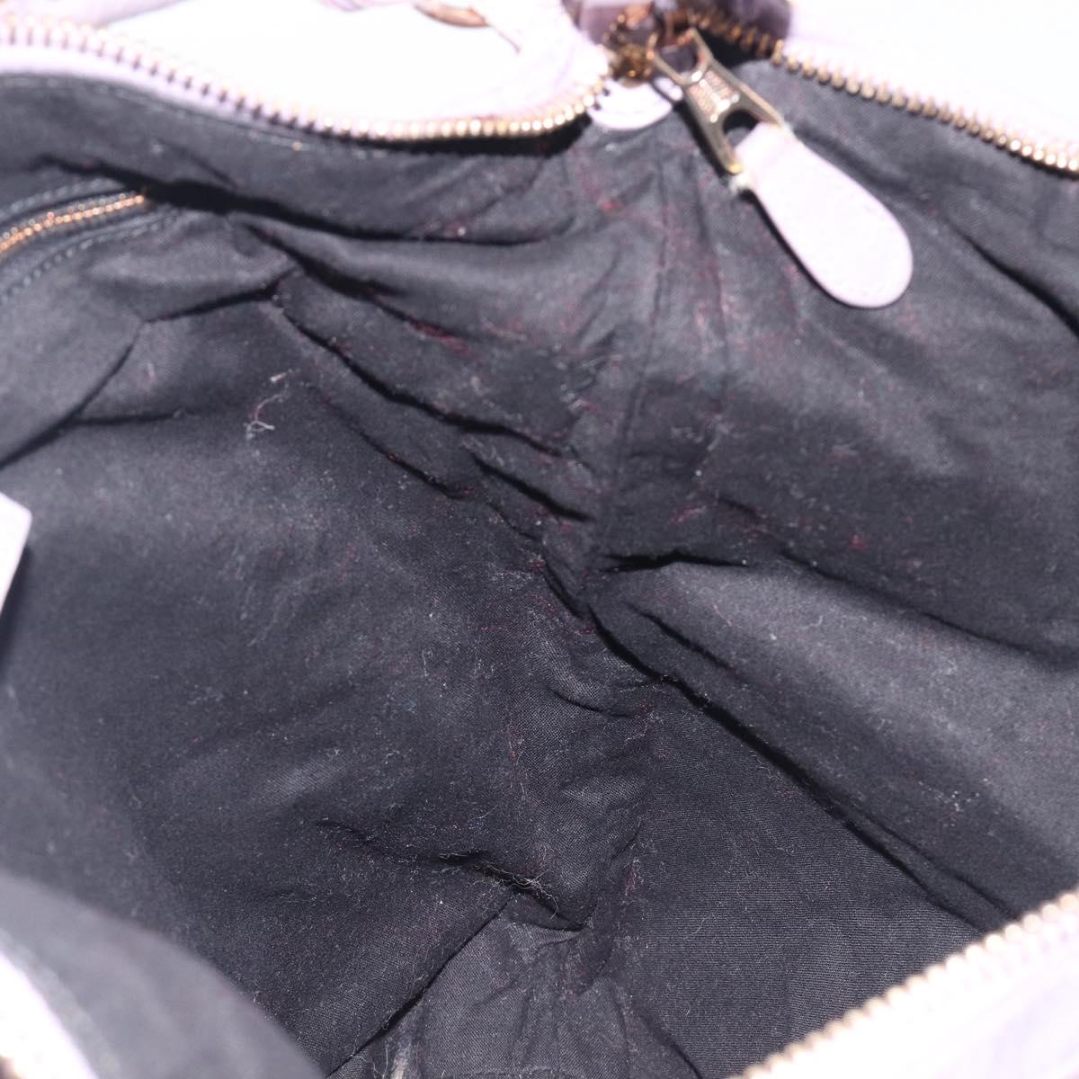 Balenciaga Giant Day Shoulder Bag Leather Purple Gold 285437 Auth 210764V