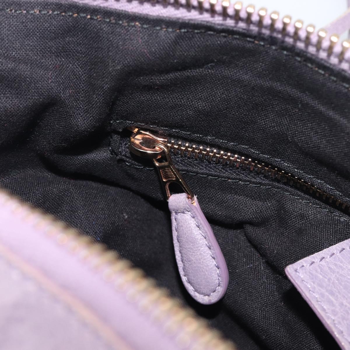 Balenciaga Giant Day Shoulder Bag Leather Purple Gold 285437 Auth 210764V