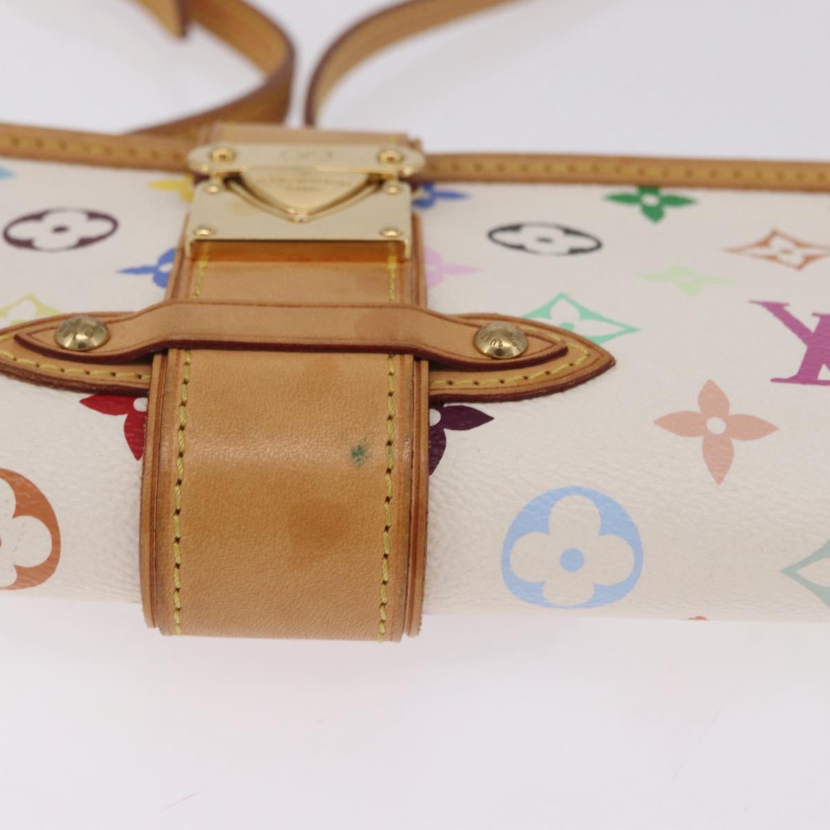 LOUIS VUITTON Monogram Multicolor Shirley Bag White M40049 LV Auth 210795V