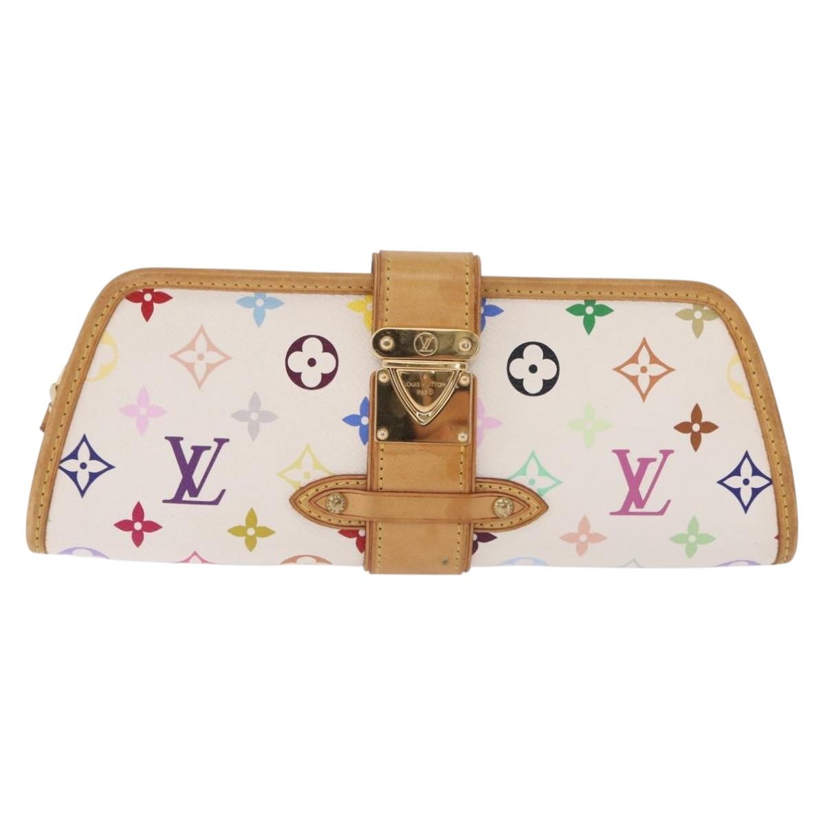 LOUIS VUITTON Monogram Multicolor Shirley Bag White M40049 LV Auth 210795V