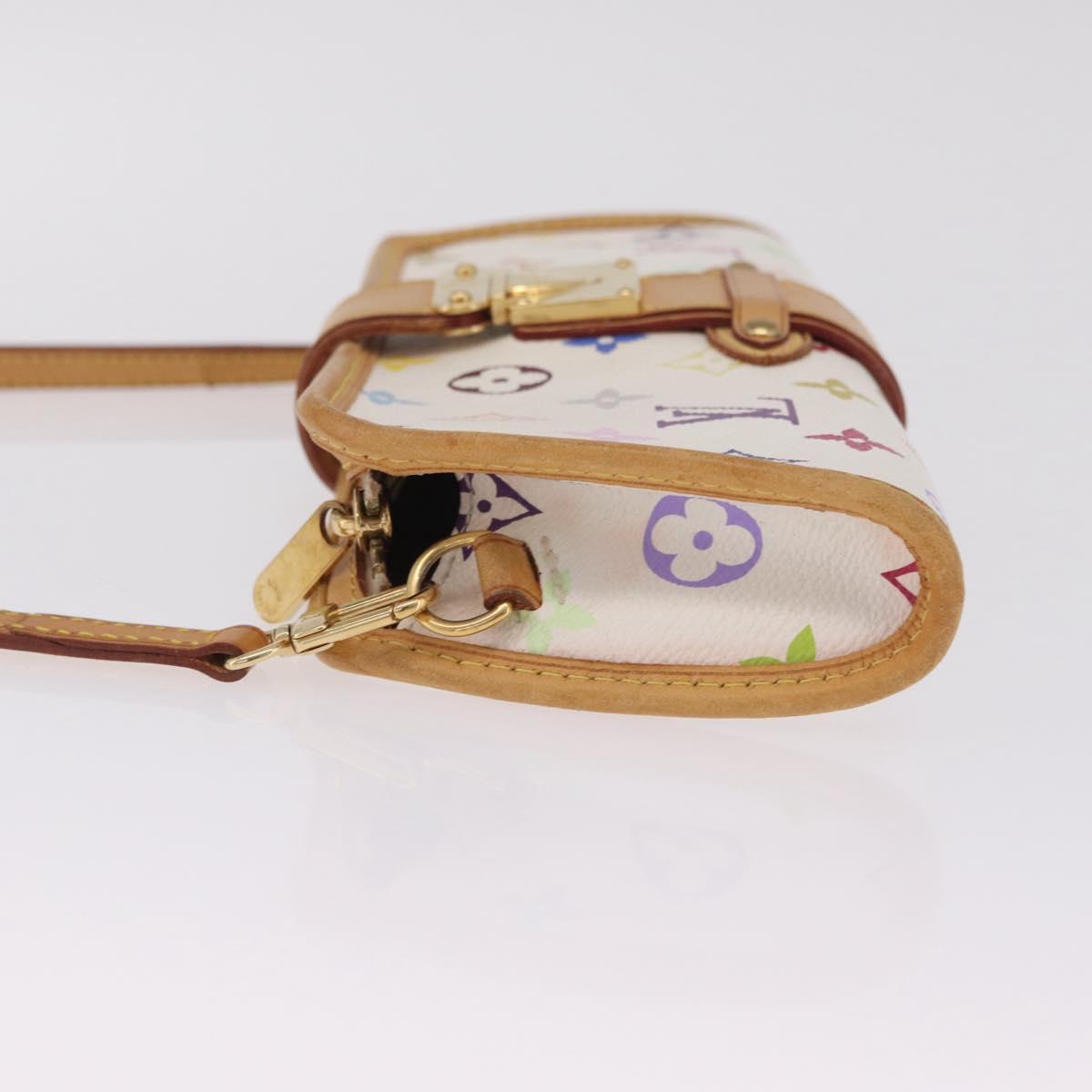 LOUIS VUITTON Monogram Multicolor Shirley Bag White M40049 LV Auth 210795V