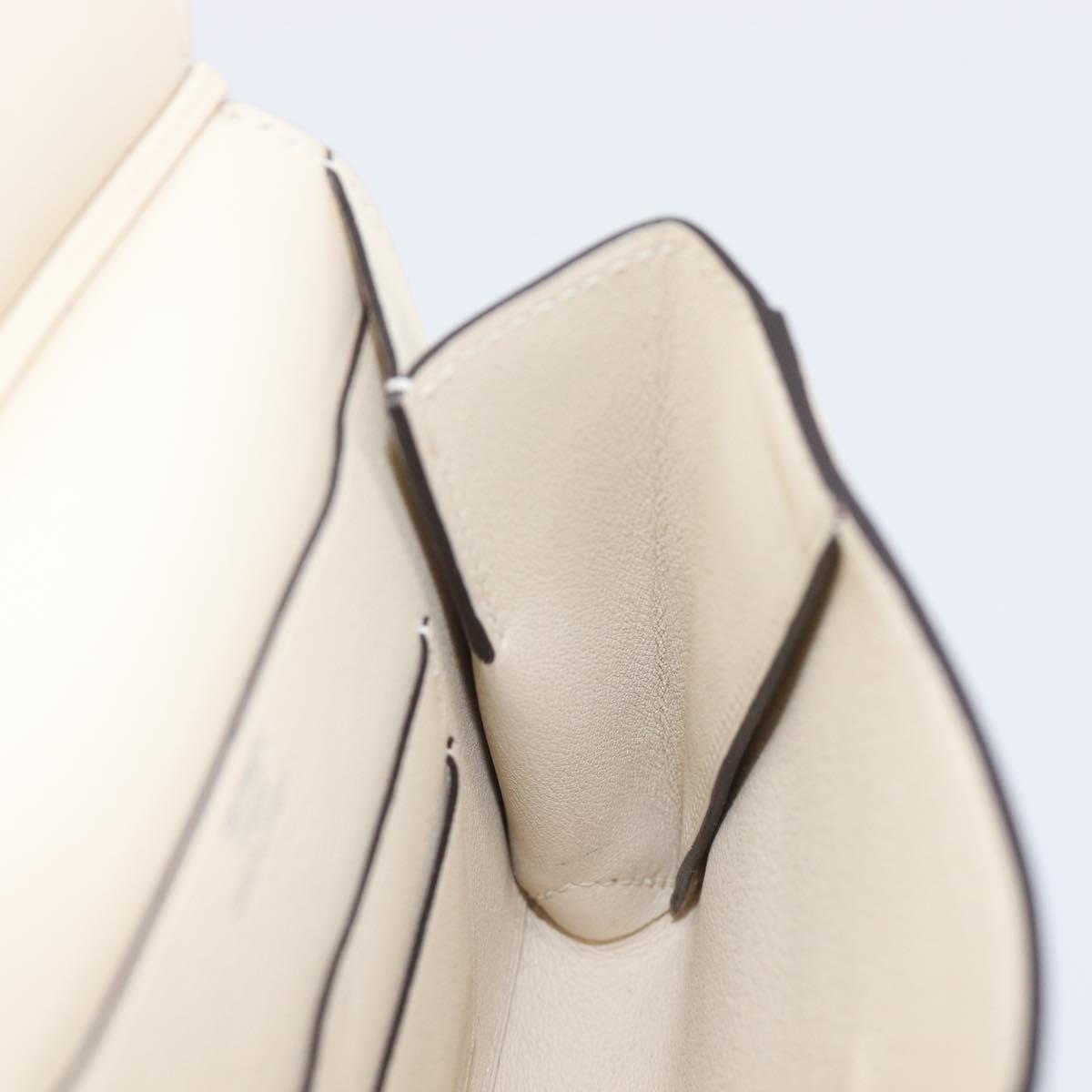 HERMES Tutti Frutti Pouch Leather Ivory Auth 210818SAM