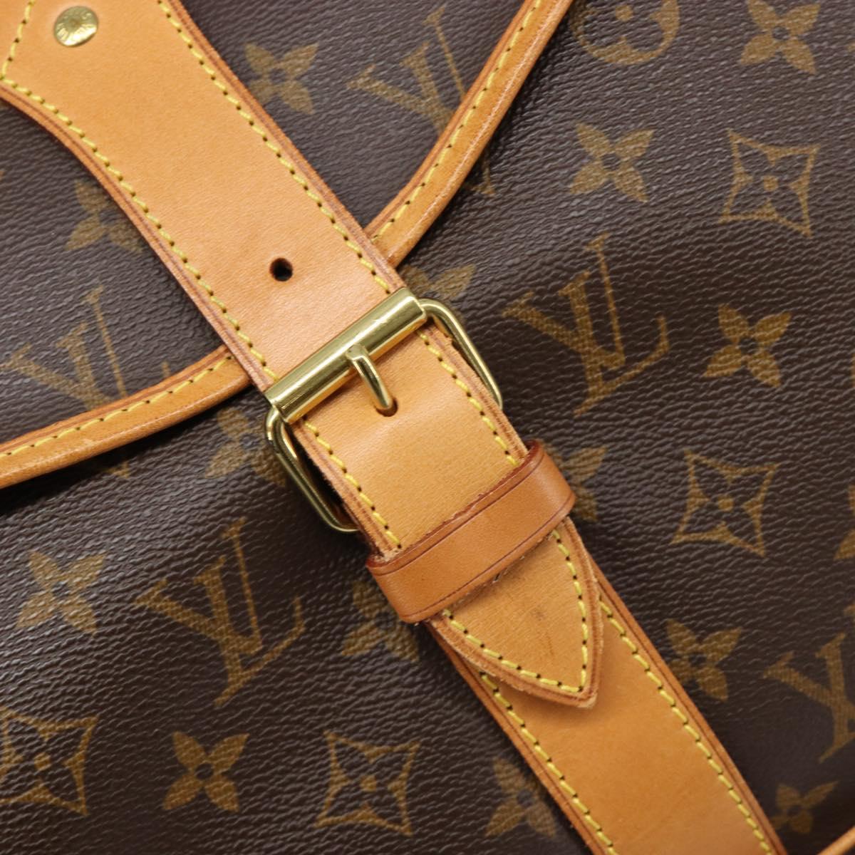 LOUIS VUITTON Monogram Sac Chas Boston Bag M41140 LV Auth 210820