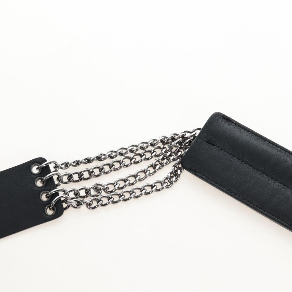 CHANEL Matelasse Camellia Chain Shoulder Bag tweed Gray Silver CC Auth 210823A